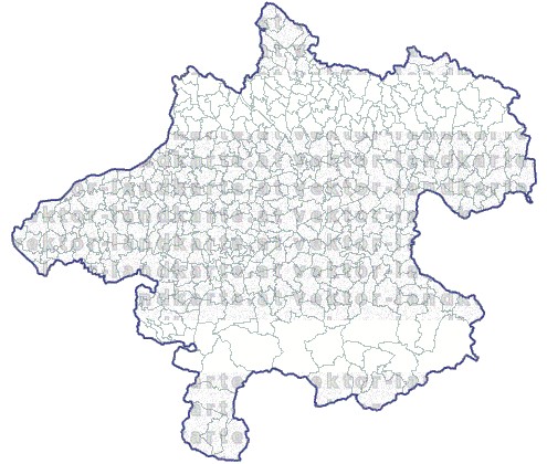 Landkarte und Gemeindekarte Oberoesterreich Gemeindegrenzen