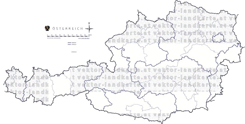 Landkarte Oesterreich Regionen