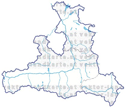 Landkarte Salzburg Regionen Flssen und Seen