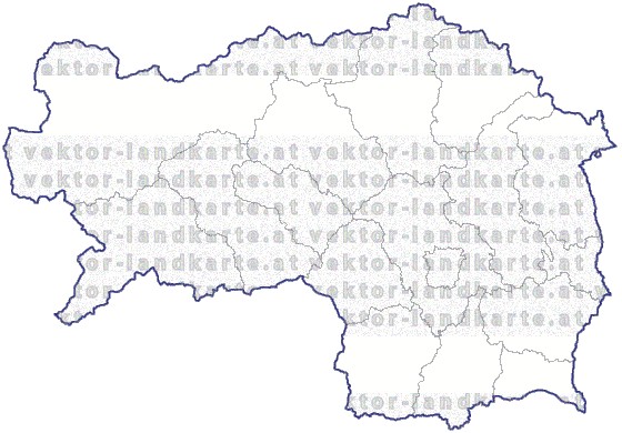 Landkarte Steiermark Bezirksgrenzen