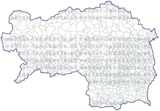 Landkarte und Gemeindekarte Steiermark Gemeindegrenzen