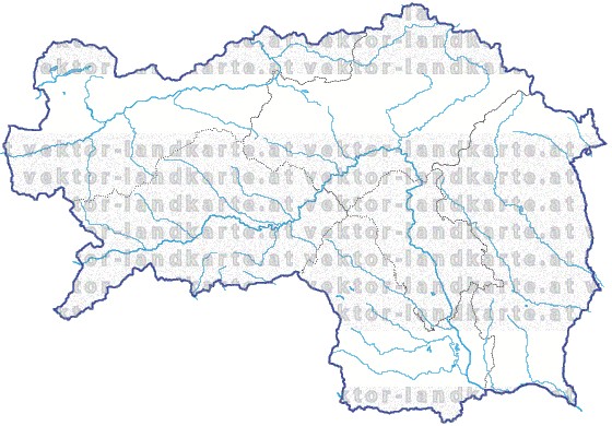 Landkarte Steiermark Regionen Flssen und Seen